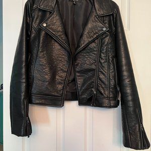 Faux Leather Motorcycle Jacket